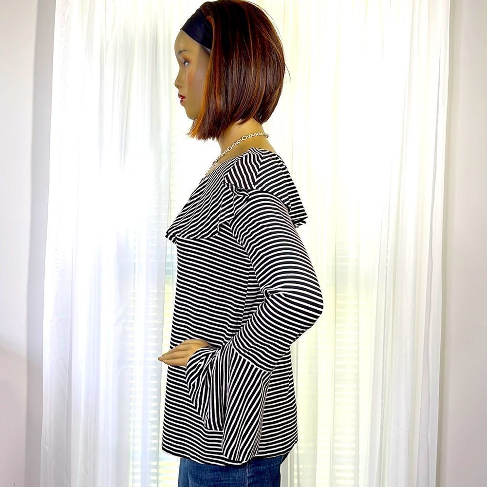 Suzanne Betro Soft Long Sleeve Stripe M - Picture 4 of 8